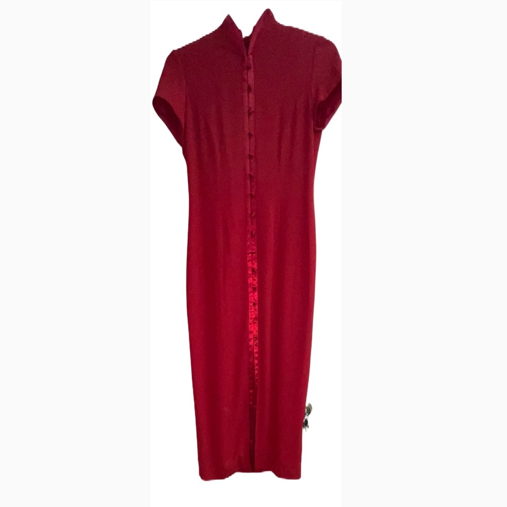 Vintage 90’s David Warren Long Button up Maxi Dress